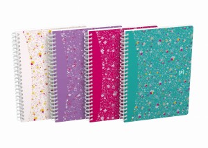 OXFORD notatnik kołonotatnik A5  60 kartek  FLORAL kratka