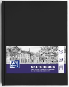 SZKICOWNIK OXFORD SKETCHBOOK SZYTY A4 96K 100G CZARNY