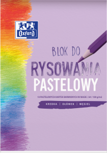 BLOK RYSUNKOWY OXFORD A4/10K PASTELOWY