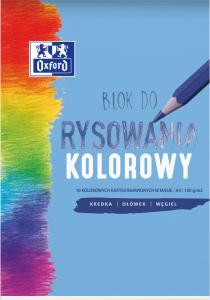 BLOK RYSUNKOWY OXFORD A4/10K KOLOROWY