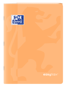 ZESZYT OXFORD EASYBOOK PASTEL A4/60K KRATKA pomarańczowy