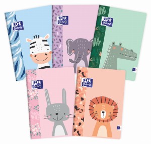 ZESZYT OXFORD KIDS A4 32K 90G LINIA PODWÓJNA KOLOROWA