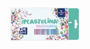 PLASTELINA PASTELOWA OXFORD 12 KOLORÓW