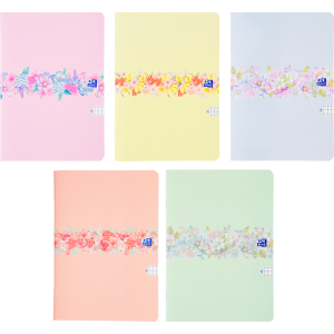 ZESZYT OXFORD FLOWERS A4/60K KRATKA