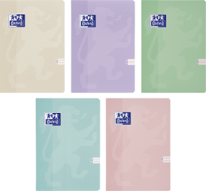 ZESZYT OXFORD TOUCH PASTEL A5/16K LINIA PODWÓJNA KOLOROWA