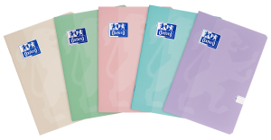 ZESZYT OXFORD TOUCH PASTEL A5/32K LINIA PODWÓJNA KOLOROWA