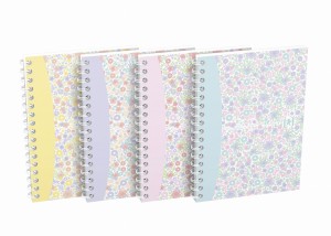 OXFORD notatnik kołonotatnik A6 50 kartek  FLORAL kratka