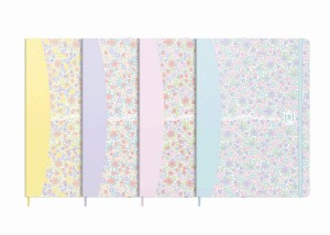 OXFORD NOTATNIK FLORAL A5 80 Kartek LINIA