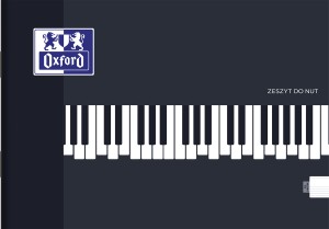 OXFORD zeszyt do nut A5 16 kartek