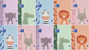 PAKIET 10 SZT ZESZYTÓW OXFORD KIDS A5/32K LINIA PODWÓJNA