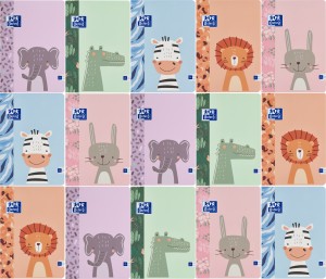 PAKIET 15 SZT ZESZYTÓW OXFORD KIDS A5/32K LINIA PODWÓJNA
