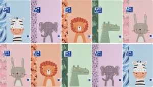 PAKIET 10 SZT ZESZYTÓW OXFORD KIDS A5/32K KRATKA