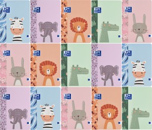 PAKIET 15 SZT ZESZYTÓW OXFORD KIDS A5/32K KRATKA