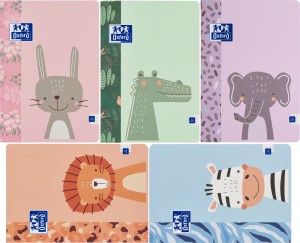 PAKIET 5 SZT ZESZYTÓW OXFORD KIDS A4/32K KRATKA