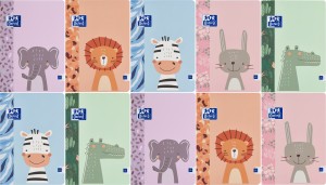 PAKIET 10 SZT ZESZYTÓW OXFORD KIDS A4/32K KRATKA