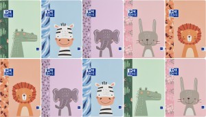 PAKIET 10 SZT ZESZYTÓW OXFORD KIDS A4/32K LINIA PODWÓJNA