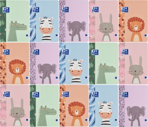 PAKIET 15 SZT ZESZYTÓW OXFORD KIDS A4/32K LINIA PODWÓJNA