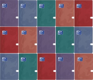 PAKIET 15 SZT ZESZYTÓW OXFORD TOUCH TREND A5/60K LINIA Z MARGINESEM