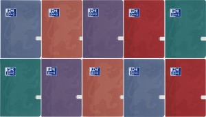 PAKIET 10 SZT ZESZYTÓW OXFORD TOUCH TREND A5/60K KRATKA Z MARGINESEM