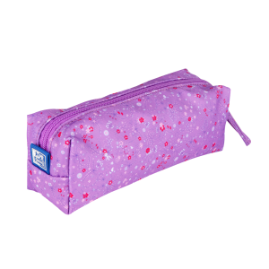 PIÓRNIK SASZETKA DUŻA OXFORD FLORAL fioletowy