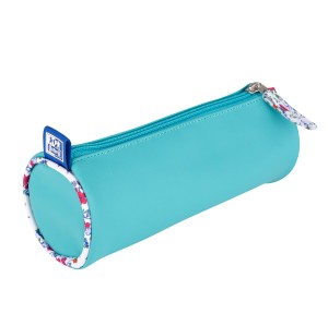 PIÓRNIK TUBA OXFORD FLORAL PASTEL turkusowy