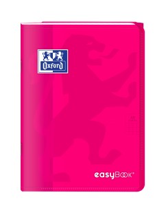 ZESZYT OXFORD PP EASYBOOK A5/60K KRATKA różowy
