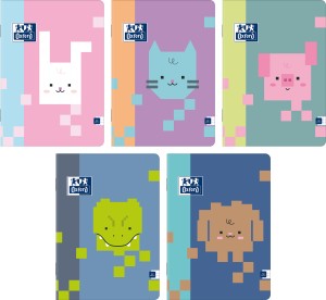 OXFORD ZESZYT ZOO BLOCKS A5 32 KARTKI KRATA