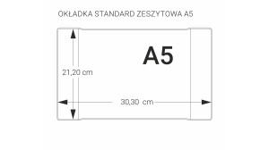 Okładka zeszytowa A5 bezbarwna