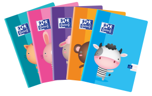 OXFORD zeszyt A5 16 kartek KIDS linia podwójna kolorowa