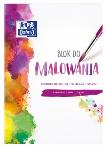 Blok do malowania Oxford A3 20 kartek biały