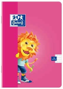 Zeszyt Oxford Lion A5 16 kartek kratka różowy