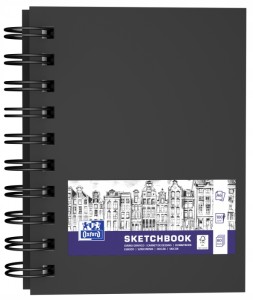 SZKICOWNIK OXFORD SKETCHBOOK SPIRALA A6/80K CZARNY