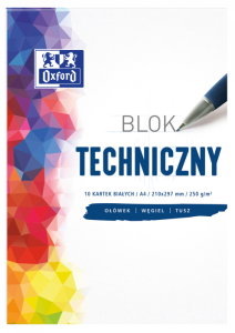 OXFORD blok techniczny A4 10 kartek